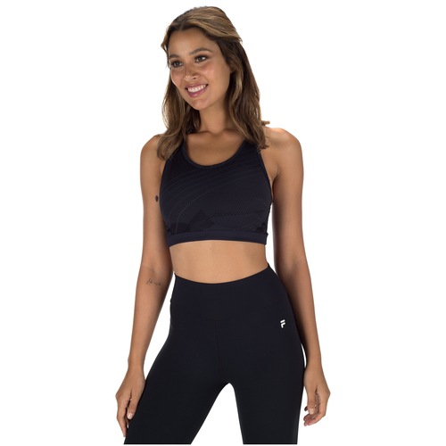 Top Fitness com Bojo e Proteção Solar UV Fila Hightech Emanatrix II - Adulto - Video 1