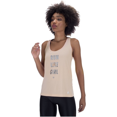Camiseta Regata Vestem Run Lycra Nude - Feminina - Video 1