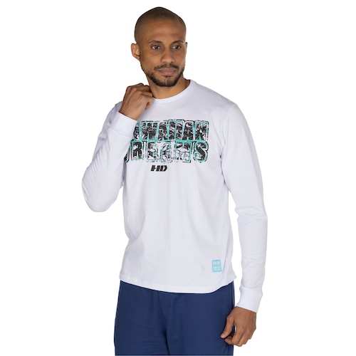 Camiseta HD Manga Longa Estampada 6810A - Masculina - Video 1