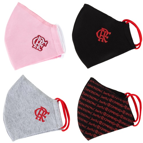 Máscara de Proteção do Flamengo com Elástico Kit com 4 Unidades é boa?