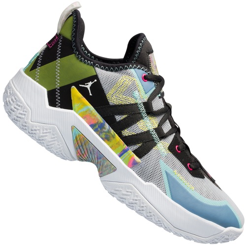 tênis jordan one take ii masculino branco