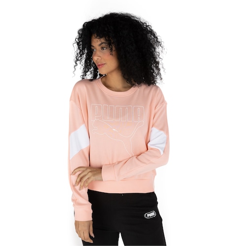 Blusão Puma Feminino Rebel Crew TR é boa?