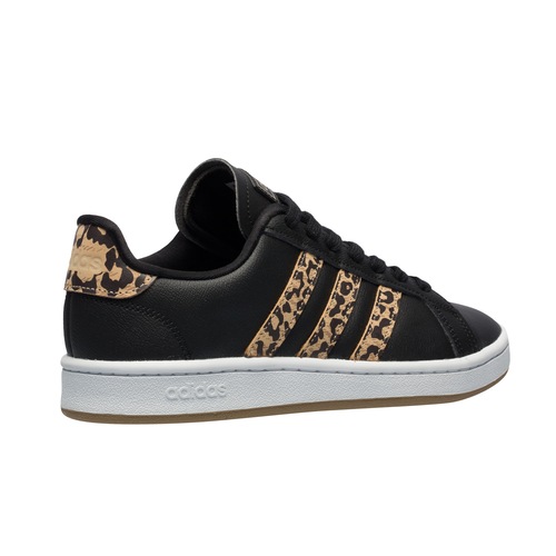adidas grand court leopard trainers white
