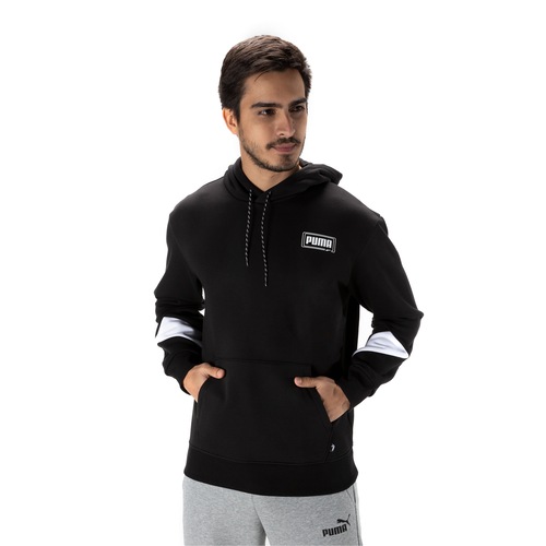 Blusão Puma Masculino com Capuz Rebel Hoodie Block FI - Video 1