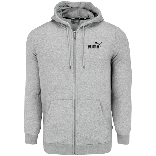 Jaqueta Puma com Capuz Essentials Small Logo FZ Hoodie FL - Masculina - Video 1