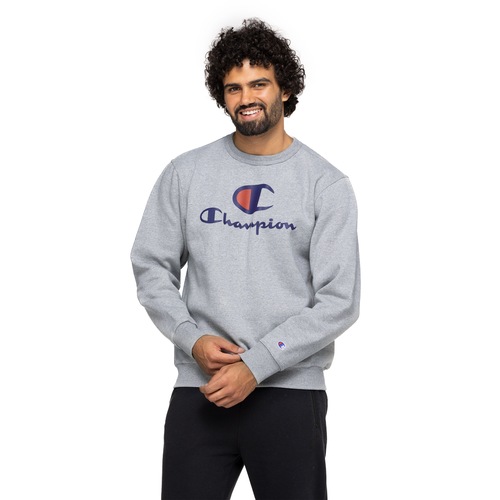 Blusa de Moletom Masculina Champion Gola Careca - Video 1