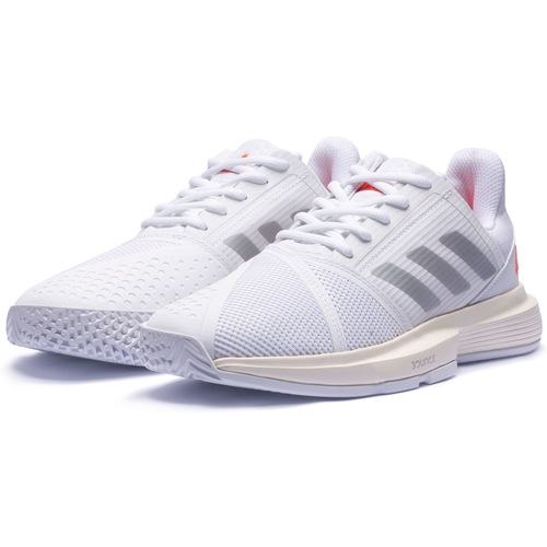 adidas courtjam bounce white/silver/red women's shoes