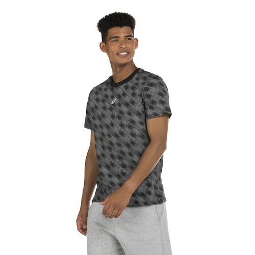Camiseta ASICS Manga Curta Full Print Cotton - Masculina é boa?