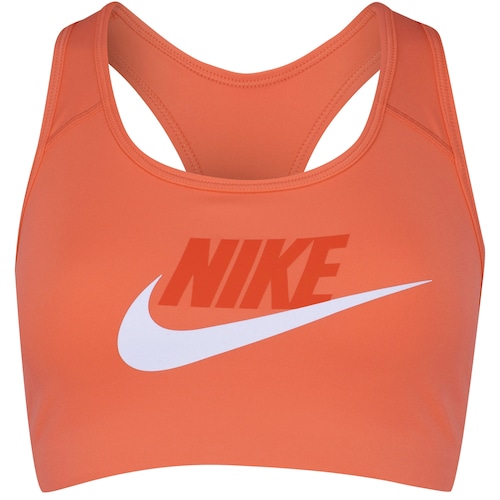 Top Fitness Nike Dri-Fit Swoosh Futura GX Bra - Adulto - Coral