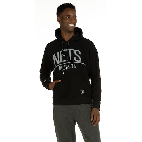 Blusão de Moletom Brooklyn Nets NBA com Capuz - Masculino - Video 1