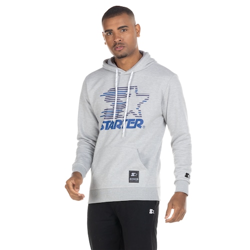 Blusa de Moletom Starter com Capuz Star Veloz T599 - Masculina - Video 1