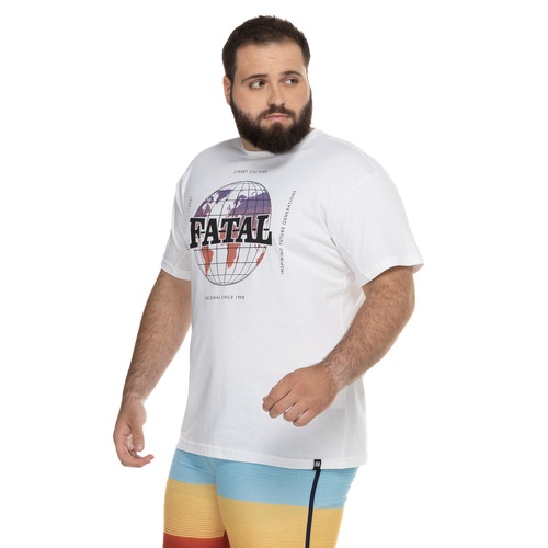 Camiseta Plus Size Fatal Estampada 25987 - Masculina - Video 1