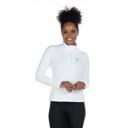 Blusa de Fleece Feminina Salomon Polar 1/2 Zíper com Proteção Solar UV - Video 1