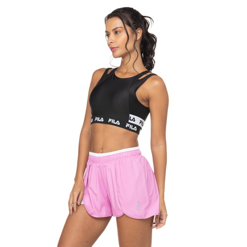 Top Fitness Sem Bojo Fila Baixa Sustentação Double Elastic - Adulto - Video 1