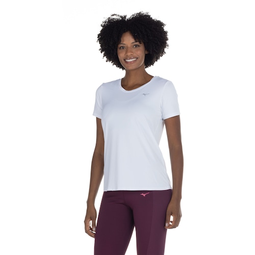 Camiseta Mizuno Manga Curta com Proteção UV FC - Feminina - Video 1