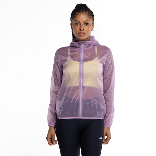 Jaqueta Corta-Vento Feminina ASICS com Capuz Toyama Zíper Refletivo é boa?