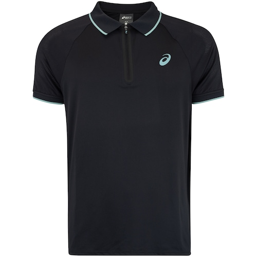 Camisa Polo Masculina ASICS Zíper Selado Menor preço em Camisa Polo Masculina ASICS Zíper Selado