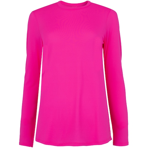 Camiseta Manga Longa Feminina Oxer Crepinho Jogging - Video 1