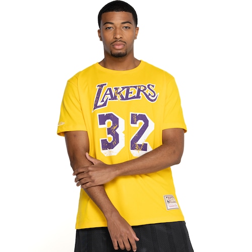 Camiseta do Los Angeles Lakers Mitchell & Ness Masculina MT334 - Video 1