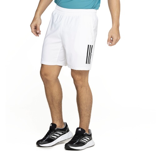 Bermuda Masculina adidas Tennis Club 3 Listras Menor preço em Bermuda Masculina adidas Tennis Club 3 Listras