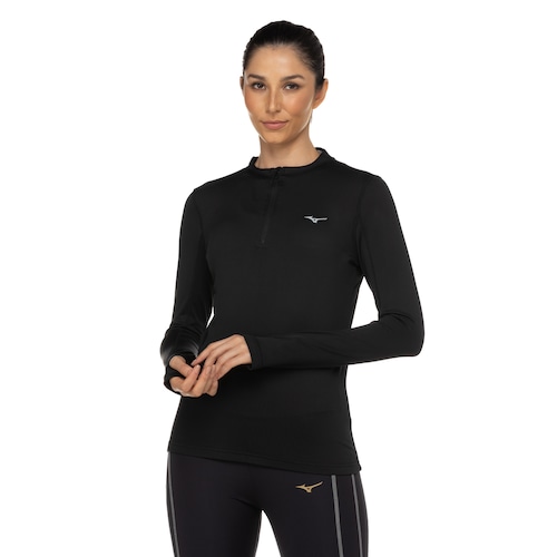 Camiseta Térmica Manga Longa Feminina Mizuno - Video 1