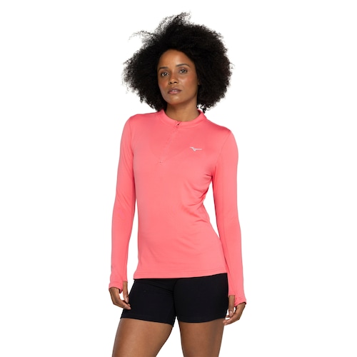 Camiseta Térmica Manga Longa Feminina Mizuno - Video 1