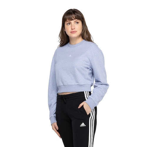 Blusão de Moletinho sem Capuz adidas All SZN - Feminino - Video 1