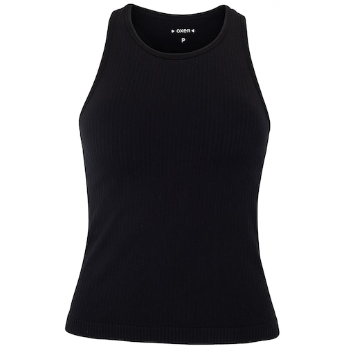 Camiseta Regata Feminina Oxer com Bojo Canelada Sem Costura - Video 1