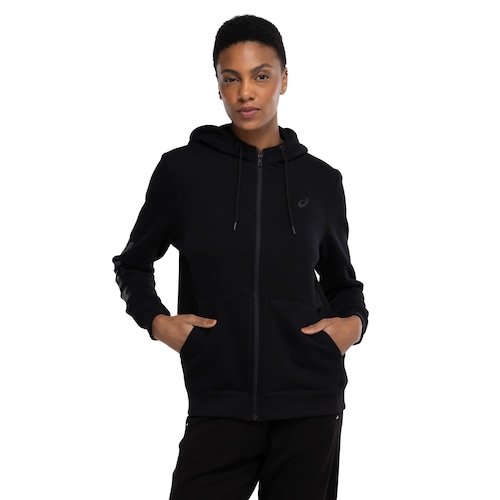Jaqueta de Moletom Feminina ASICS com Capuz Canguru Fleece é boa?