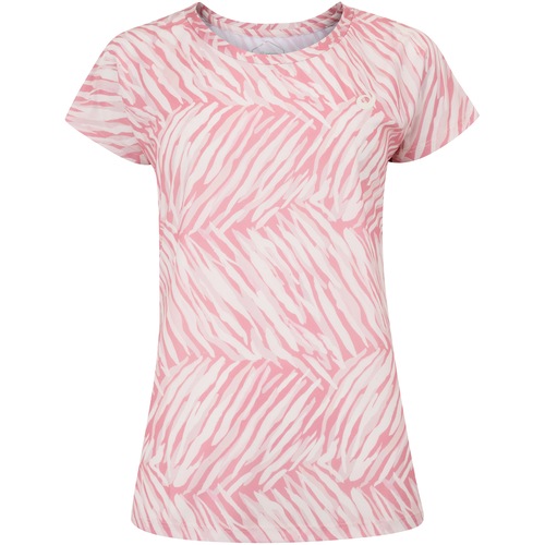 Camiseta Feminina ASICS Manga Curta Estampa Zebra Cava Tradicional - Video 1
