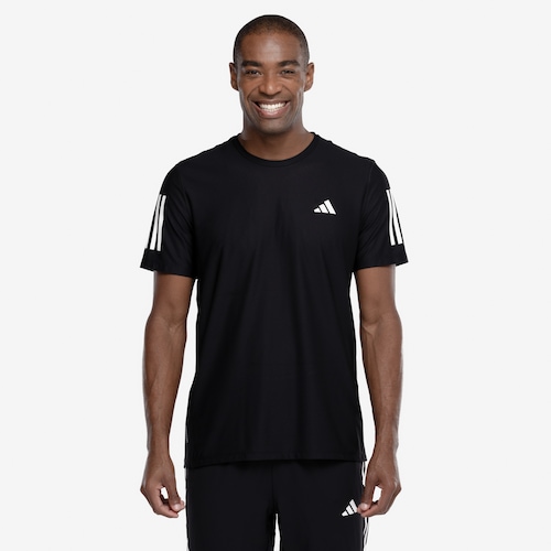 Camiseta Masculina adidas Manga Curta Own The Run Base - Video 1