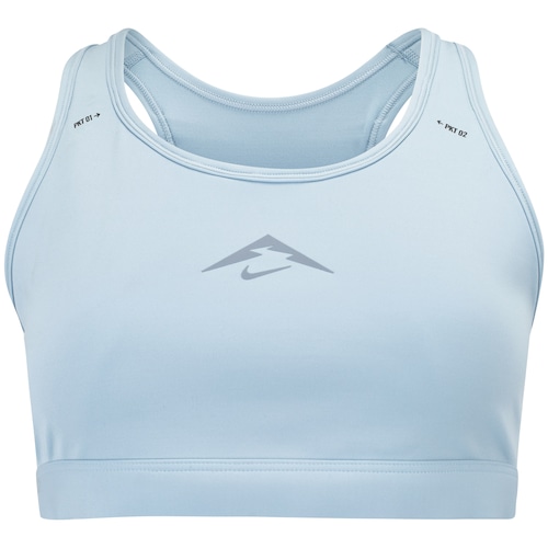 Top Fitness sem Bojo Nike Média Sustentação Dri-Fit Swoosh Outdoor Trail Adulto - Video 1