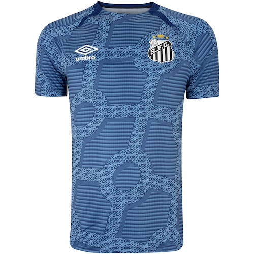 Camisa Pré-Jogo Santos 24 Umbro Masculina - Video 1
