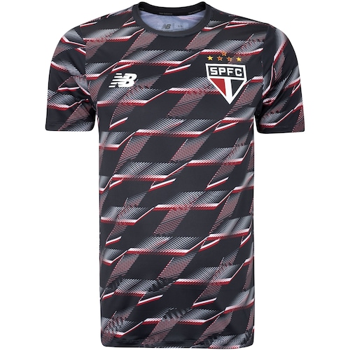 Camisa Pré Jogo do São Paulo 24 New Balance Masculina - Video 1