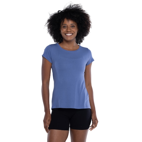Camiseta Feminina Oxer Manga Curta Cord - Video 1