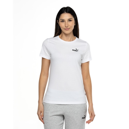 Camiseta Feminina Puma Manga Curta Essentials Small Logo Tee - Video 1