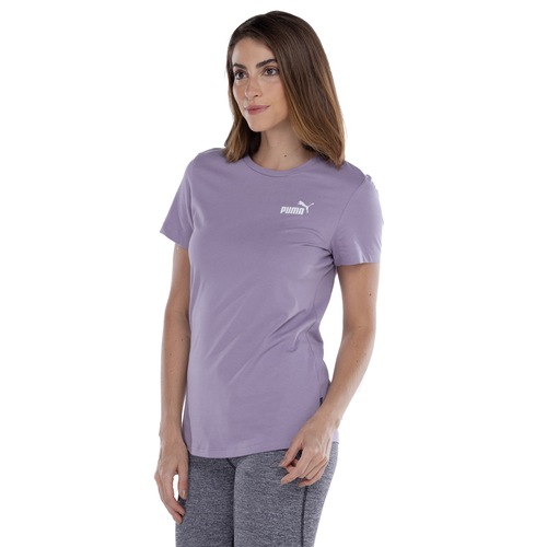 Camiseta Feminina Puma Manga Curta Essentials Small Logo Tee - Video 1