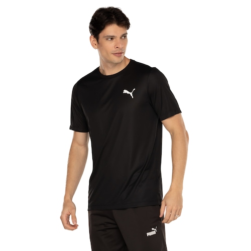 Camiseta Masculina Puma Manga Curta Active Small Logo Tee - Video 1