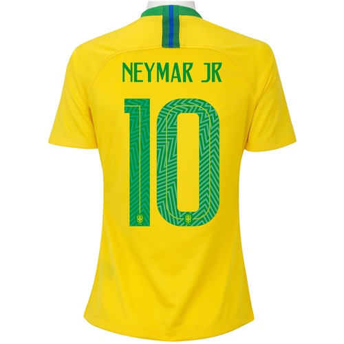 Glare Rudely maternal Camisa da Seleção Brasileira I 2018 Nike nº 10 Neymar Jr. - Feminina