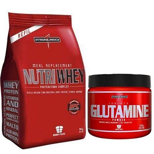 Combo Whey Protein Integralmédica Nutri Whey Refil Chocolate 907g