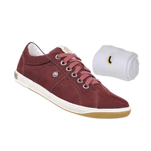 sapatênis couro nobuck