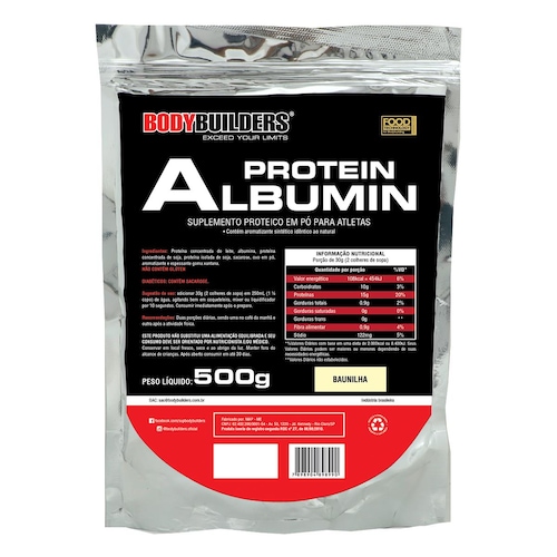 Albumina Protein Bodybuilders - Baunilha - 500g é boa?