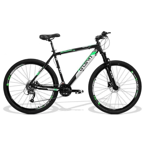 Bicicleta Gts M1 New Expert 2.0 T15 Aro 29 Susp. Dianteira 27 Marchas - Preto/verde