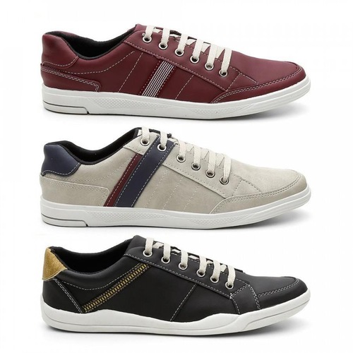 Kit Sapatênis Kreeper Estilo Casual - 3 Pares - Masculino - Centauro