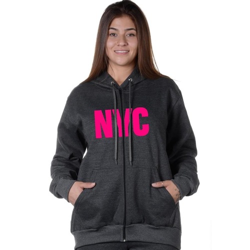 Blusão de Moletom Suffix New York City - Feminino Menor preço em Blusão de Moletom Suffix New York City - Feminino
