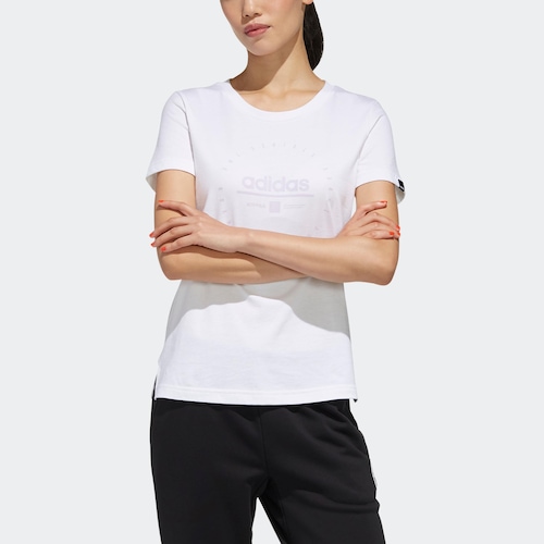 camiseta adidas estampada feminina