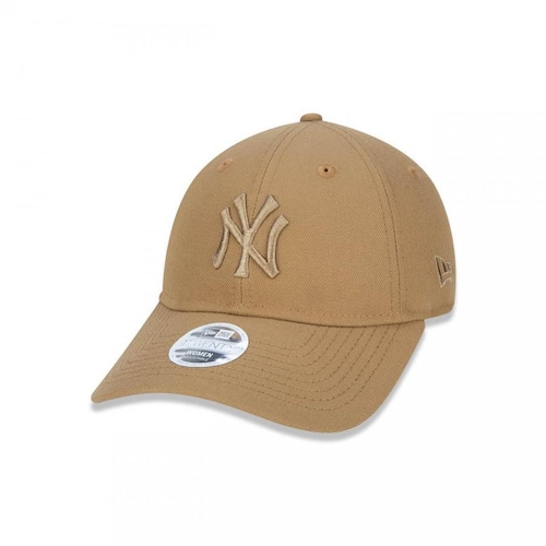 Boné Aba Curva New Era 9Twenty MLB New York Yankees Basic Kaki - Ajustável  - Strapback - Adulto - Centauro