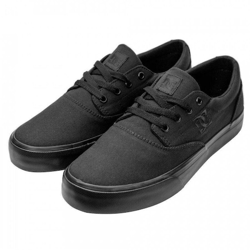 tênis dc shoes new flash 2 tx black white