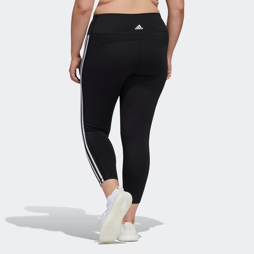 calça feminina adidas legging 3 stripes preta