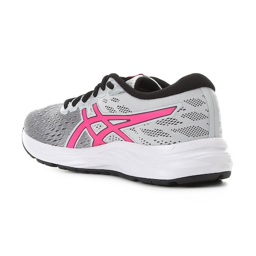 tenis asics feminino rosa e cinza